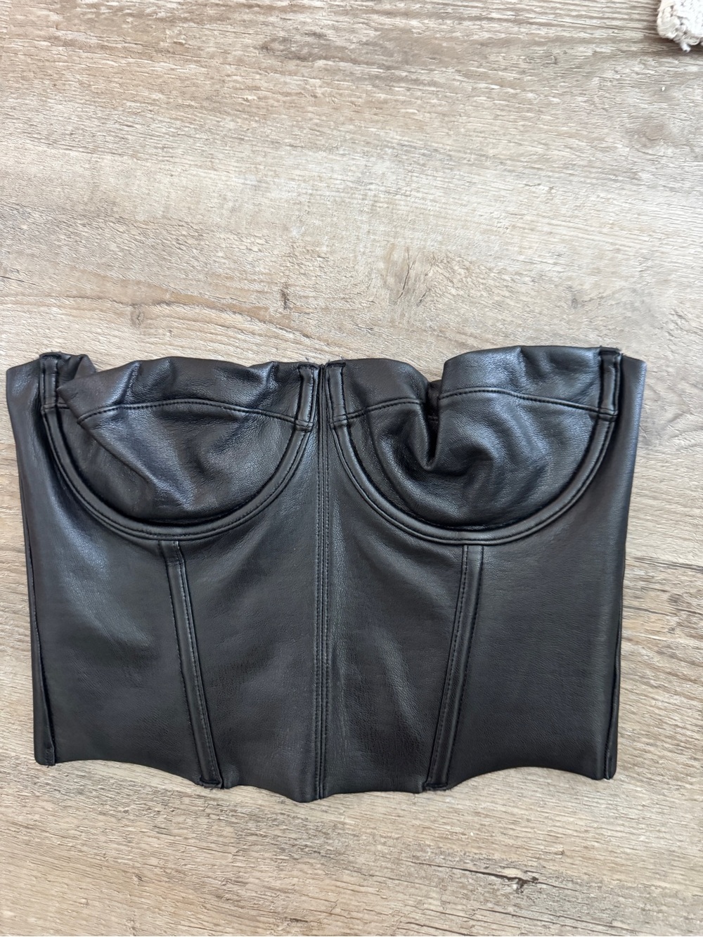 SKIMS Faux Leather Corset Size XS